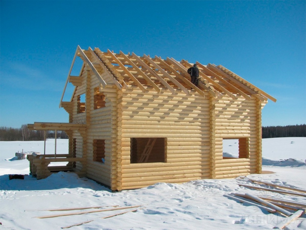 Зимнее строительство дома